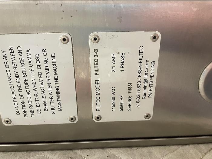 Used FILTEC 3G Filtec Level Inspector