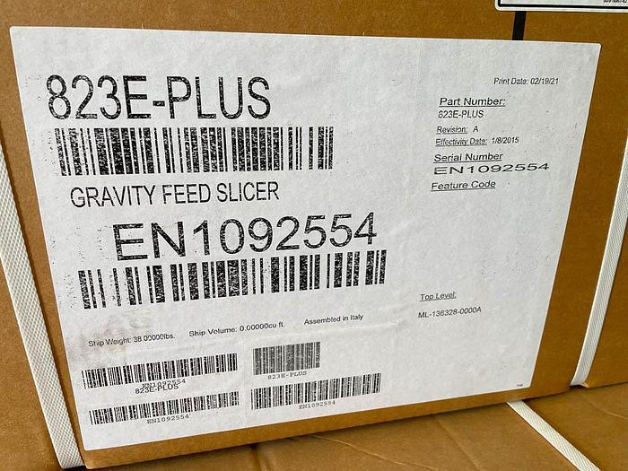 Used 2021 BERKEL Equipment BERKEL 823E-PLUS Manual Gravity Feed Meat Slicer