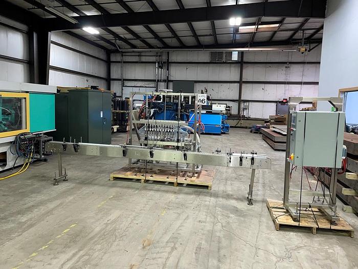 Used Apex Filling Systems  POF-12 12 Spout Pressure Liquid Filler