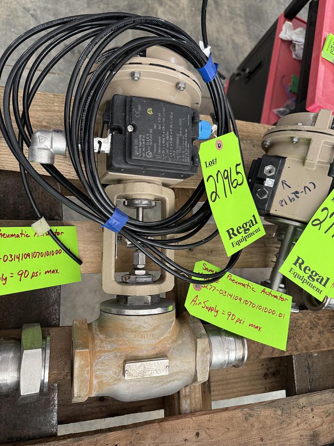 Used Samson Pneumatic Actuated Vavle