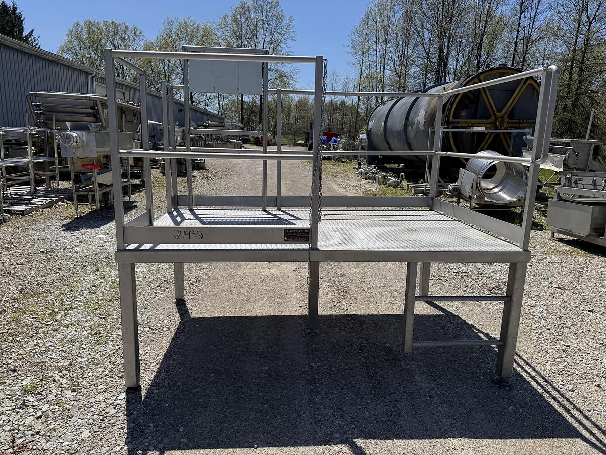 Used Custom Designed & Manufactured Stainless Steel Operators Platform