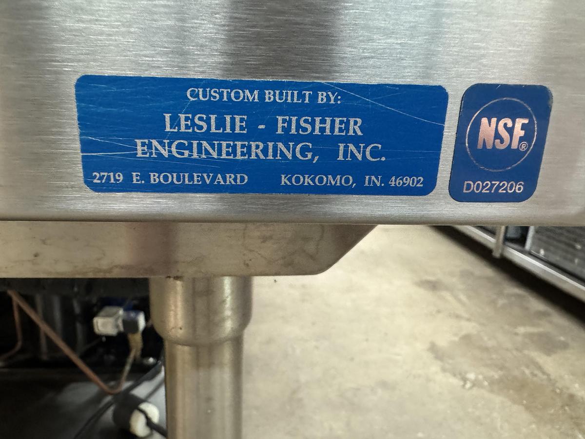Used 2016 Leslie Fisher Engineering Inc. Stainless Steel Chiller Table
