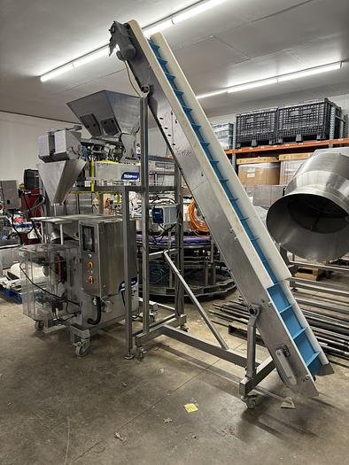 Used Weighpack VerTek Bagger 750 & V-5 2 Lane Weigh Filler