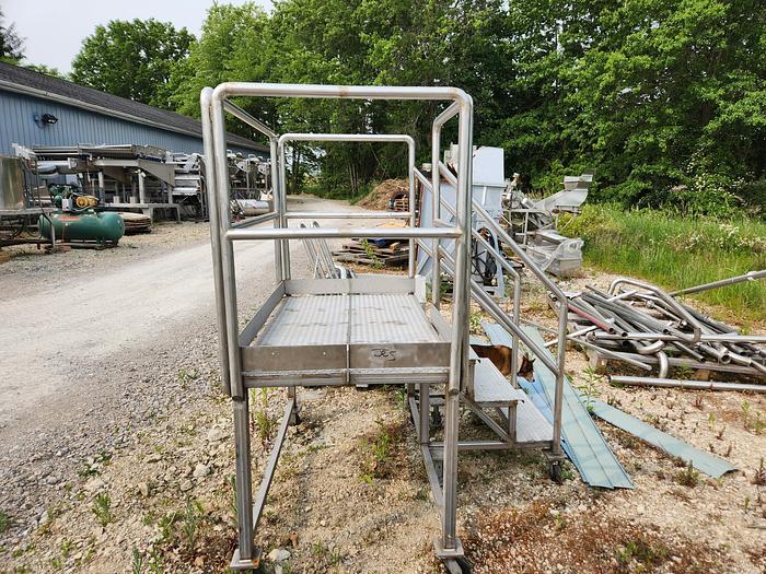 Used Custom Designed & Manufactured Stainless Steel Operators Platform