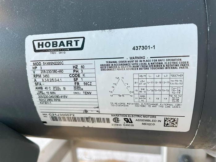 Used HOBART Corp. 6614 Meat Saw