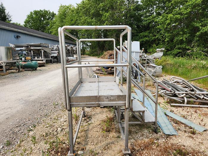 Used Custom Designed & Manufactured Stainless Steel Operators Platform