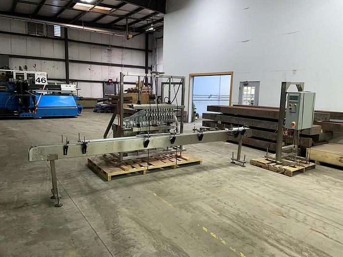 Used Apex Filling Systems  POF-12 12 Spout Pressure Liquid Filler