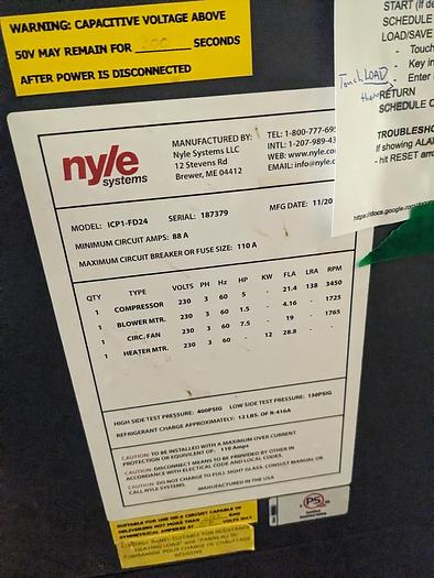 Used Nyle Dehydrators ICP1-FD24