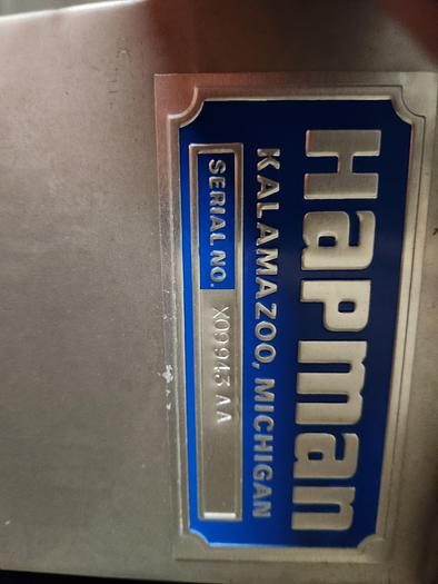 Used Hapman Stainless Steel Auger Feeder Hopper