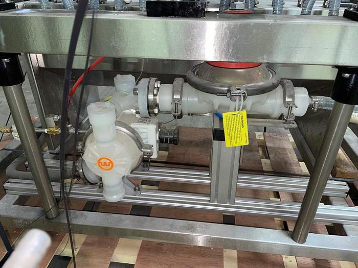 Used Apex Filling Systems  POF-12 12 Spout Pressure Liquid Filler