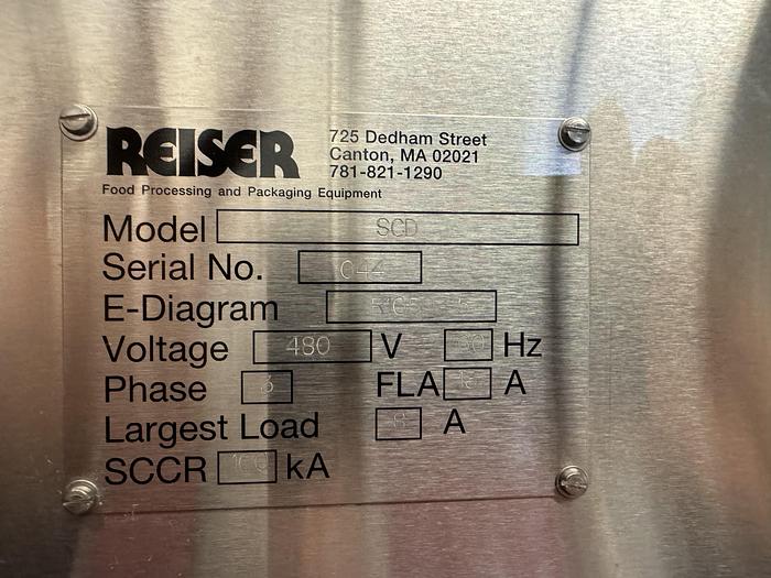 Used REISER VEMAG SCD Water Wheel Shredder Cutter Depositor