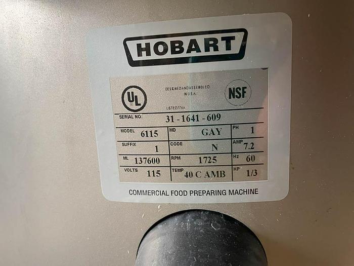 Used HOBART HOBART 6115-1 Electric Portable Vegetable Peeler