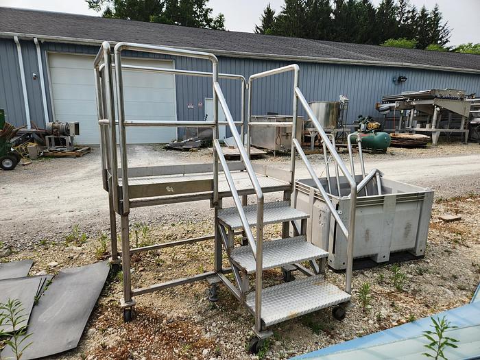 Used Custom Designed & Manufactured Stainless Steel Operators Platform