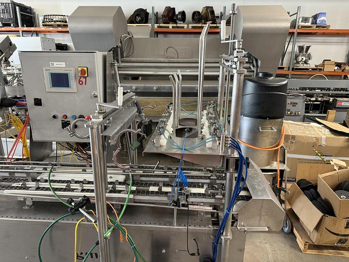 Used Control GMC Cup, Tub and Tray Filling and Lidding Line FDS1500