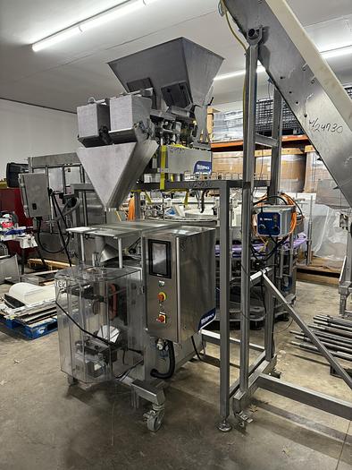 Used Weighpack VerTek Bagger 750 & V-5 2 Lane Weigh Filler