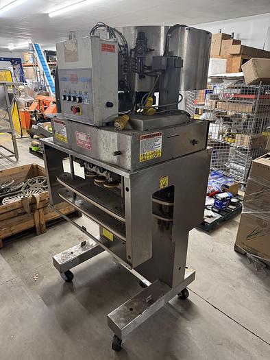 Used KAPS-All Packaging Systems, Inc.  Model A-6 Portable 6 Spindle Inline Capper