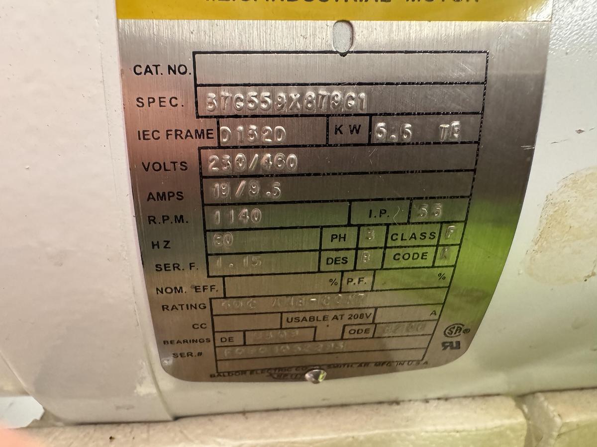 Used Baldor Reliance Industrial Motors 37G559X87961