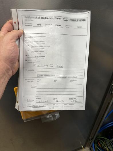 Used 2013 MULTIVAC 245 Rollstock Machine