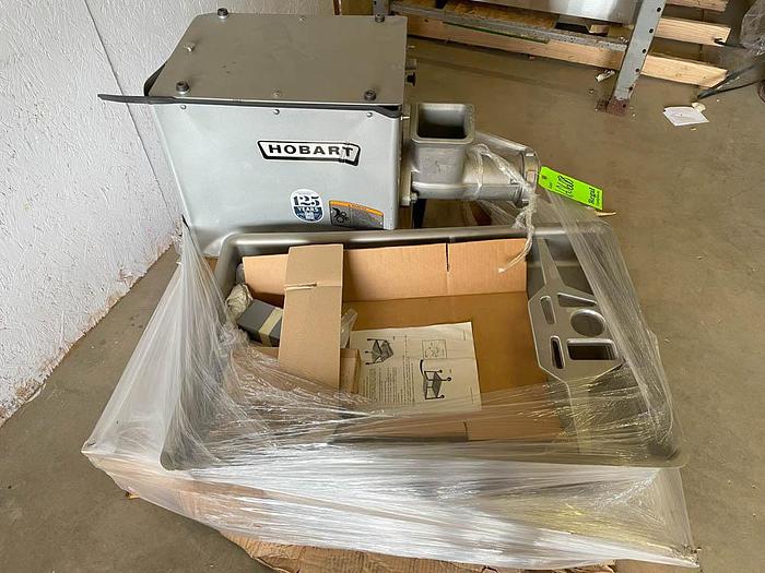 Used HOBART HOBART 4732A-1--STD Meat Chopper with Removable Feed Pan