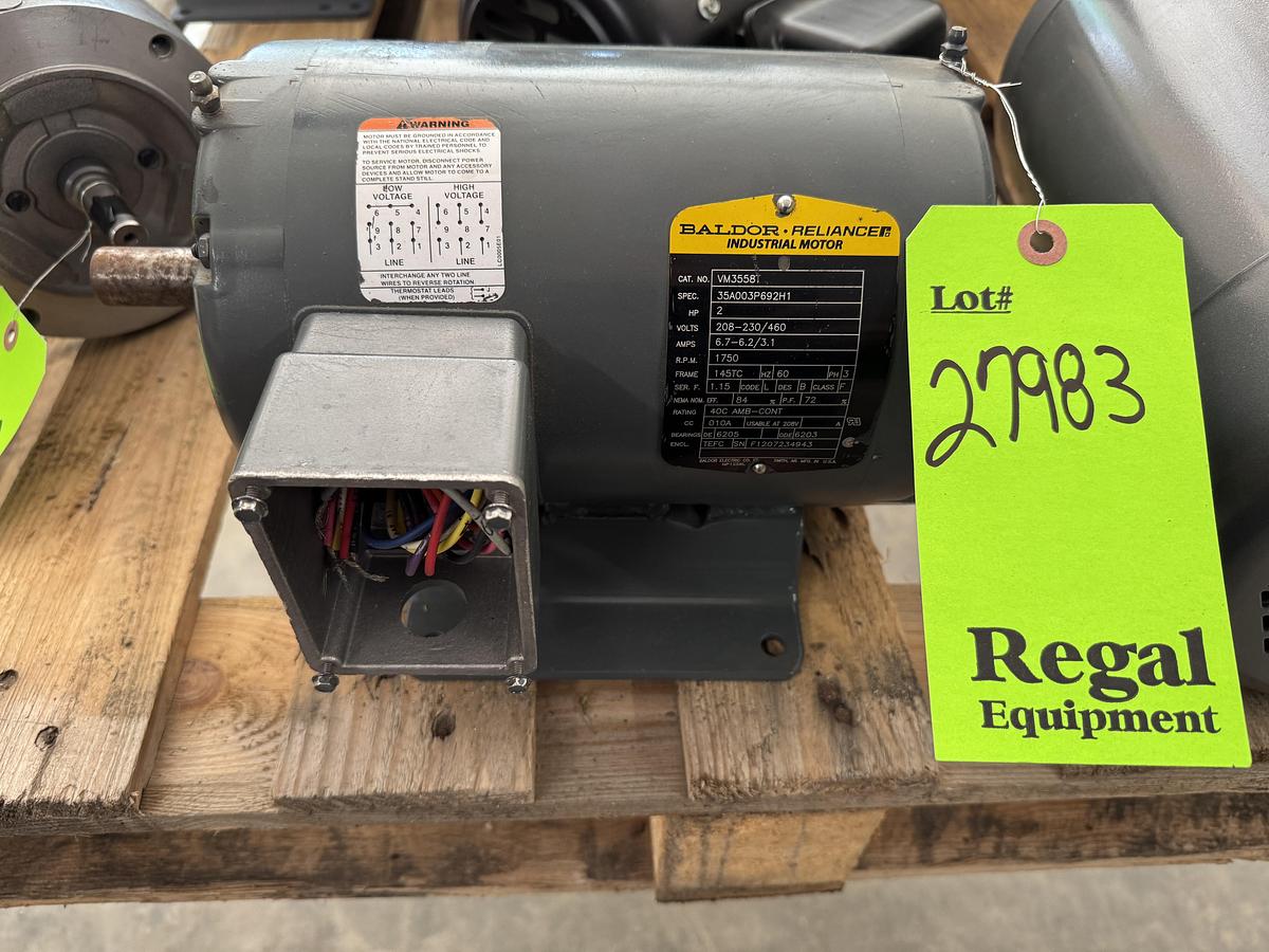 Used Baldor Reliance Industrial Motors VM3558T