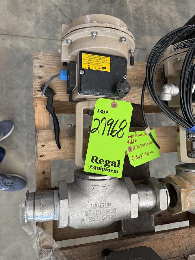 Used Samson Pneumatic Actuated Vavle