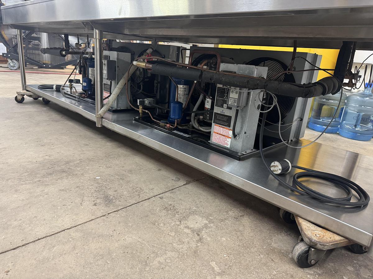 Used 2016 Leslie Fisher Engineering Inc. Stainless Steel Chiller Table