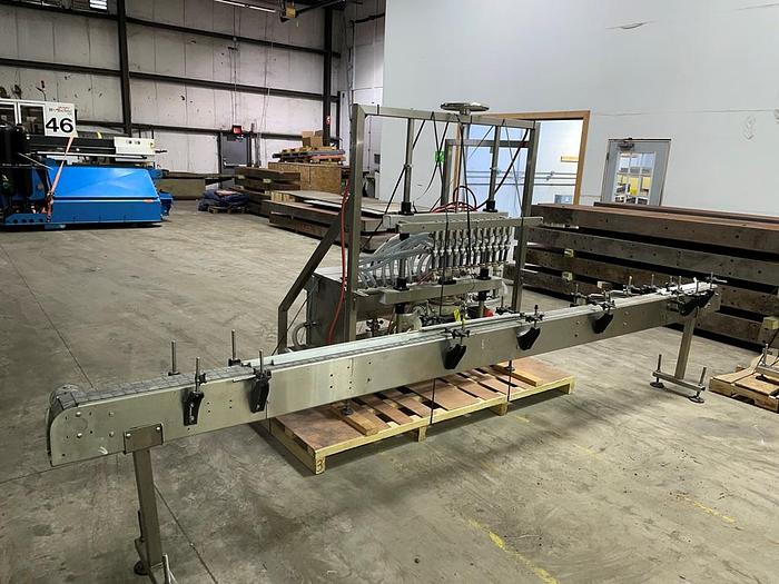 Used Apex Filling Systems  POF-12 12 Spout Pressure Liquid Filler