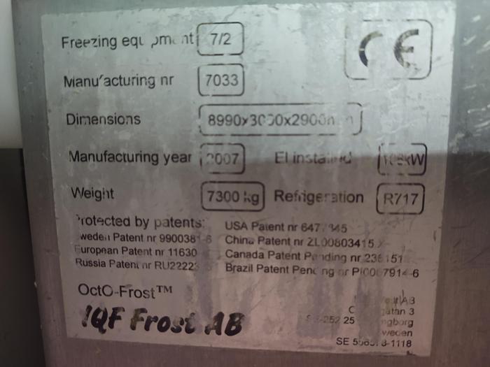 Used 2007 IQF Frost AB OctO-Frost 7/2 RH