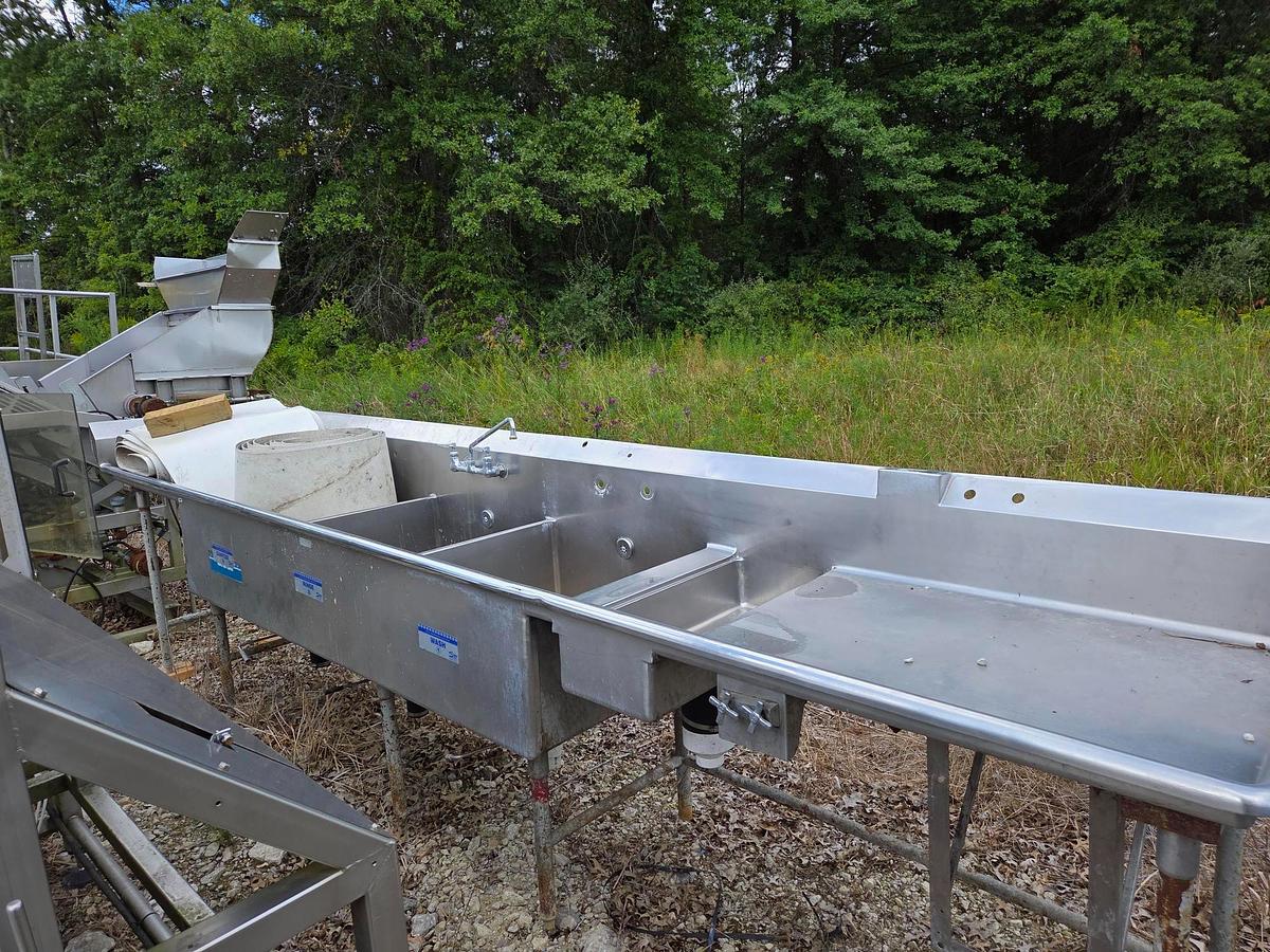 Used 3 Compartment Sink Custom Designed & Fabricated 