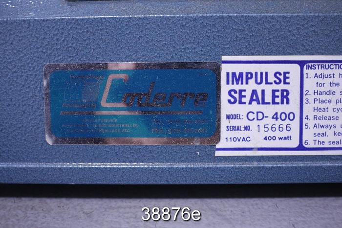 Used Corderre CD-400 Impusle Sealer #38876
