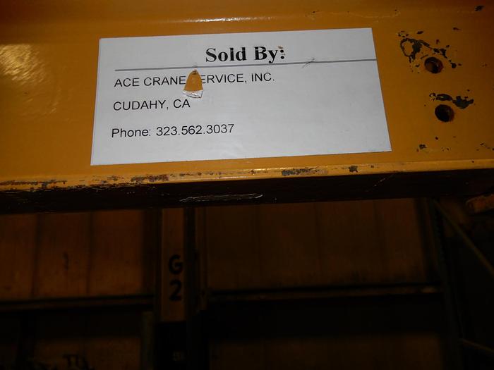 Used SPANCO ONE TON STEEL GANTRY