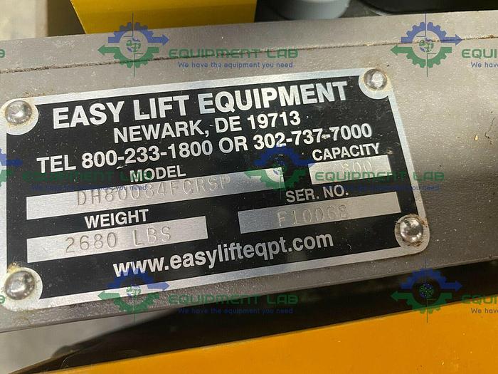 Used 2010 Easy Lift DH80084FCRSP Electric Drum Handling & Lifting Forklift 800LBS Capacity