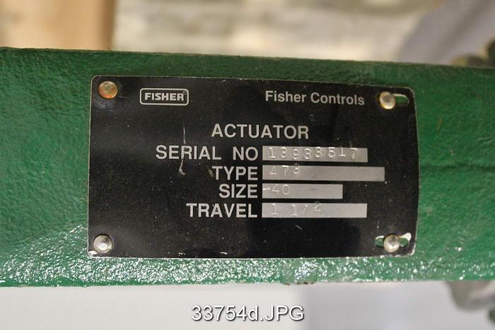 Used Fisher 2.5" ES Control Globe Valve #33754