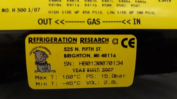 Refrigeration Research Refrigerant Heat Exchanger H 500 New in Box