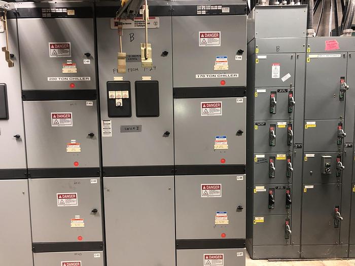 Used CUTLER HAMMER DS II METAL ENCLOSED LV SWITCHGEAR