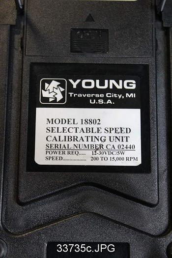 Used Young Wind Speed Calibrating Unit, Model 18802 #33735