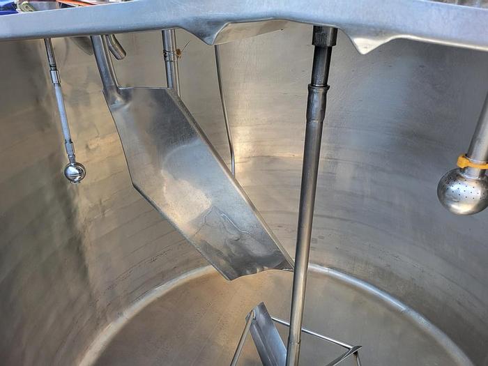 Used Tank, 600 Gallon, S/st, Jkt, Agit, OT/SB #C744155