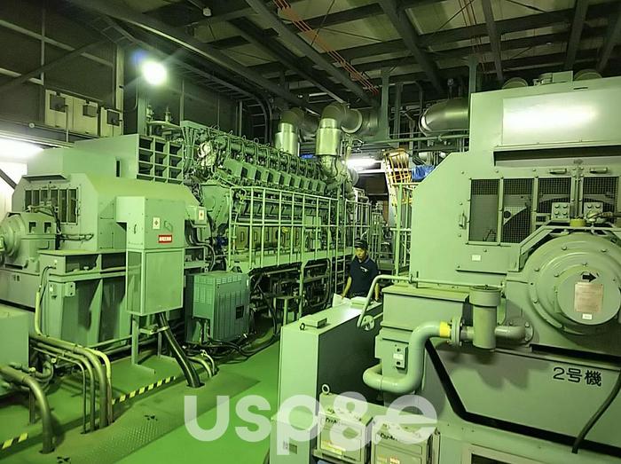 Used 5.7 MW 2004 Used Niigata 18V22AG Natural Gas Generator Sets