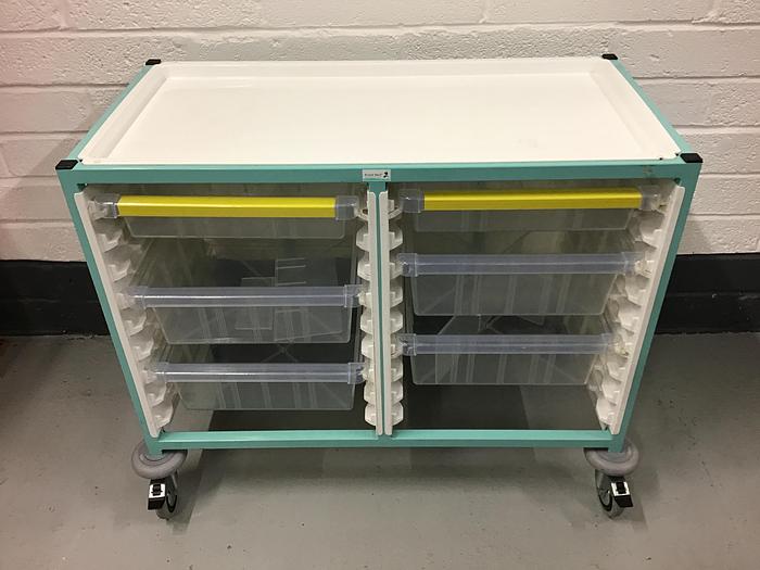 Used Bristol Maid Gratnells trolley 6 drawer