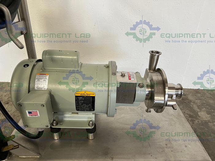 Used Pfizer Inc  FPX712 CIP Pump  Skid w/ Baldor Reliance L3606T Motor 115/230V