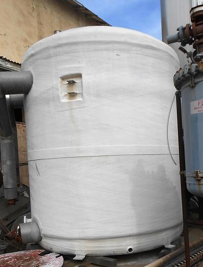 Used Tank, 3,290 Gallon, Fiberglass, 8' x 9', CB/DT #S742268