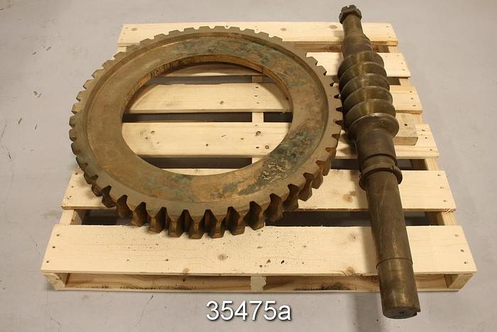 Refurbished Hamilton 180B18-45 Gear Reducer Worm Shaft Gear Set #35475