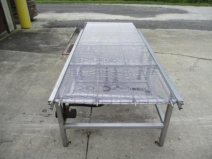 Used Conveyor; Wire Belt; 34"W x 8' 6"L