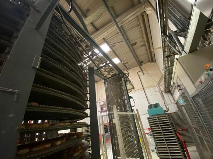 Used SPIRAL COOLING CONVEYOR