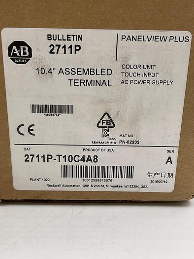 Allen-Bradley 2711P-T10C4A8 Ser A