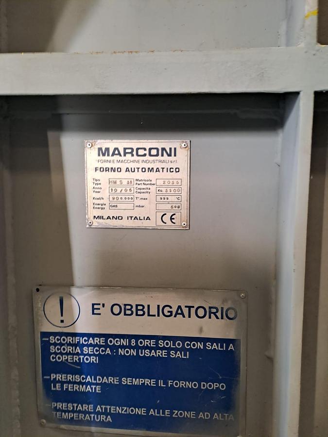 Usato Forno Fusorio per Alluminio Marconi – Modello HMS 31
