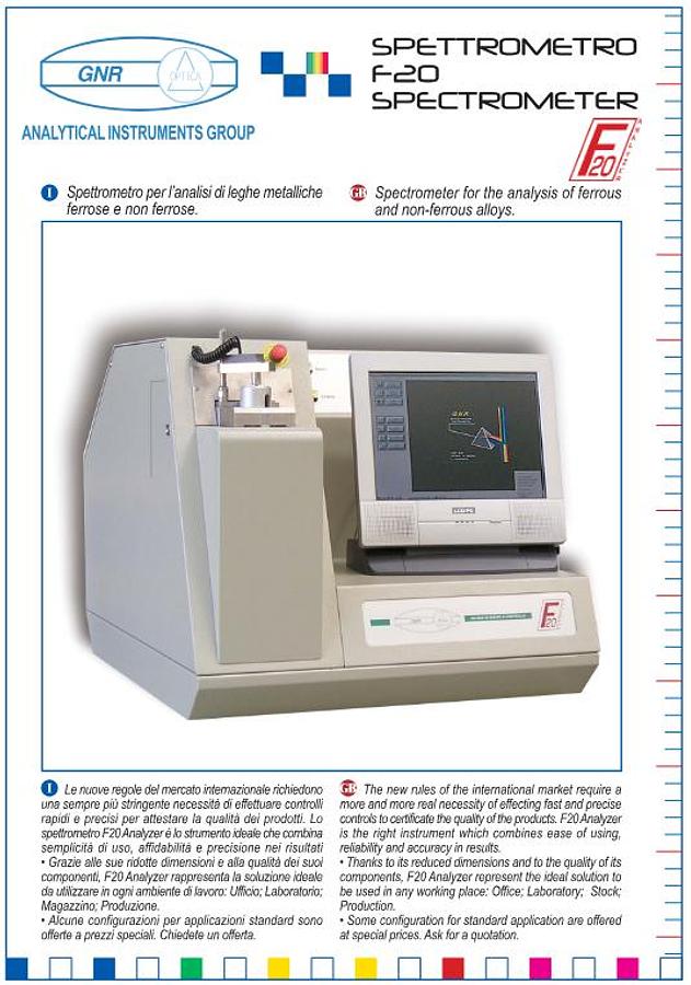 Used GNR Spectrometer Model F20