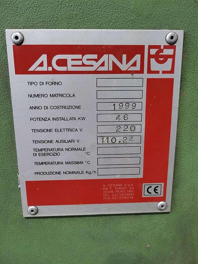 Usato FORNO A CROGIOLO ELETTRICO A RESISTENZE – CESANA MODELLO ERBO 3 – 46 Kw