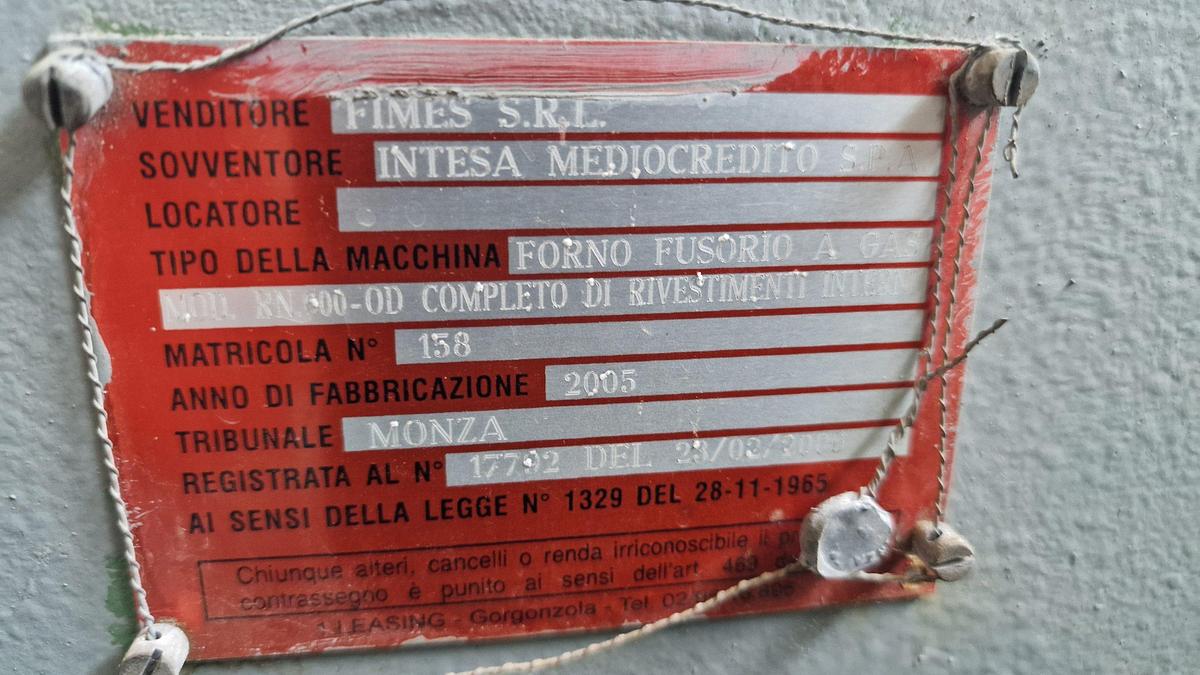 Usato Forno ribaltabile a Gas per Ottone / Bronzo