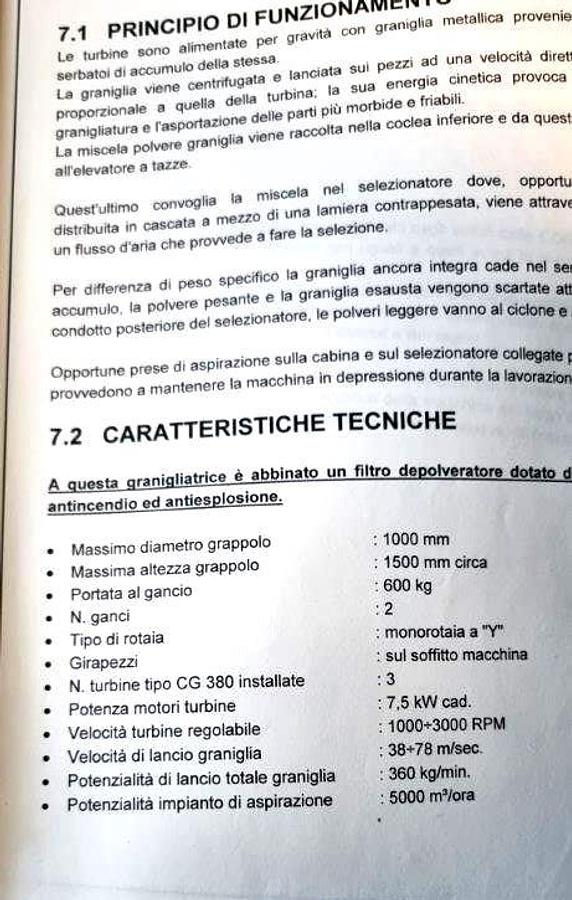 Usato Granigliatrice automatica a grappolo COGEIM